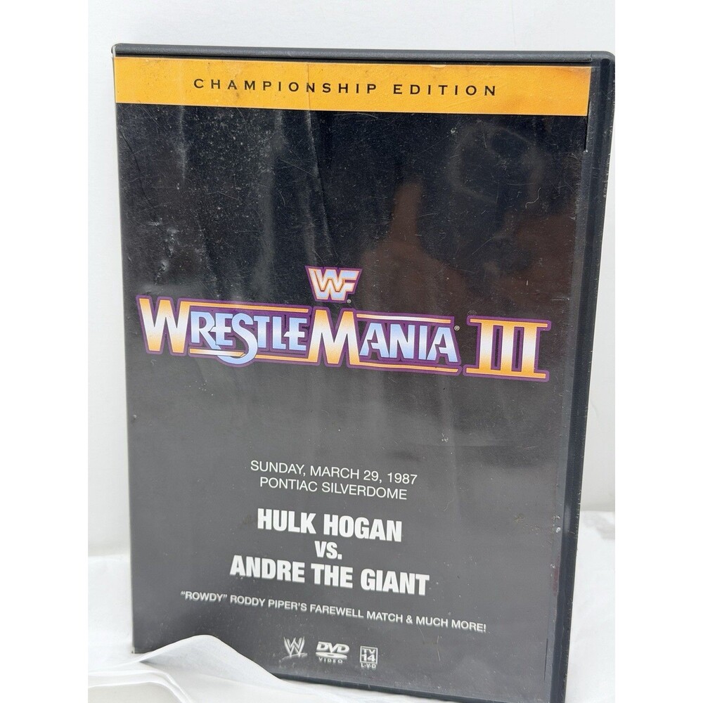 WWF Wrestlemania III Championship Edition 2 DVD Set Hulk VS Andre The Giant WWE